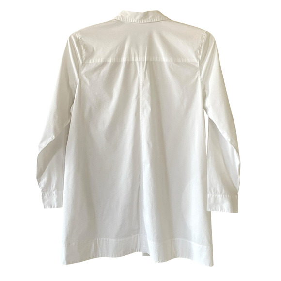 J.JILL White Shirt Collection Size Medium Long Sleeve Button-Up Classic Top - Picture 3 of 8
